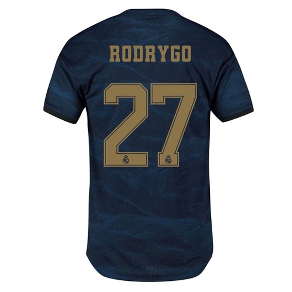 Maillot Football Real Madrid NO.27 Rodrygo Exterieur 2019-20 Bleu